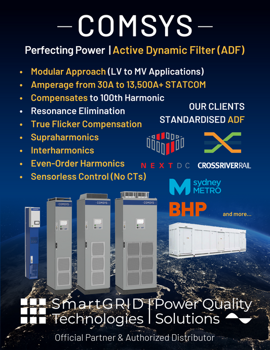COMSYS Active Dynamic Harmonic Filter (ADF/AHF) Standardized for NEXTDC Data Centres