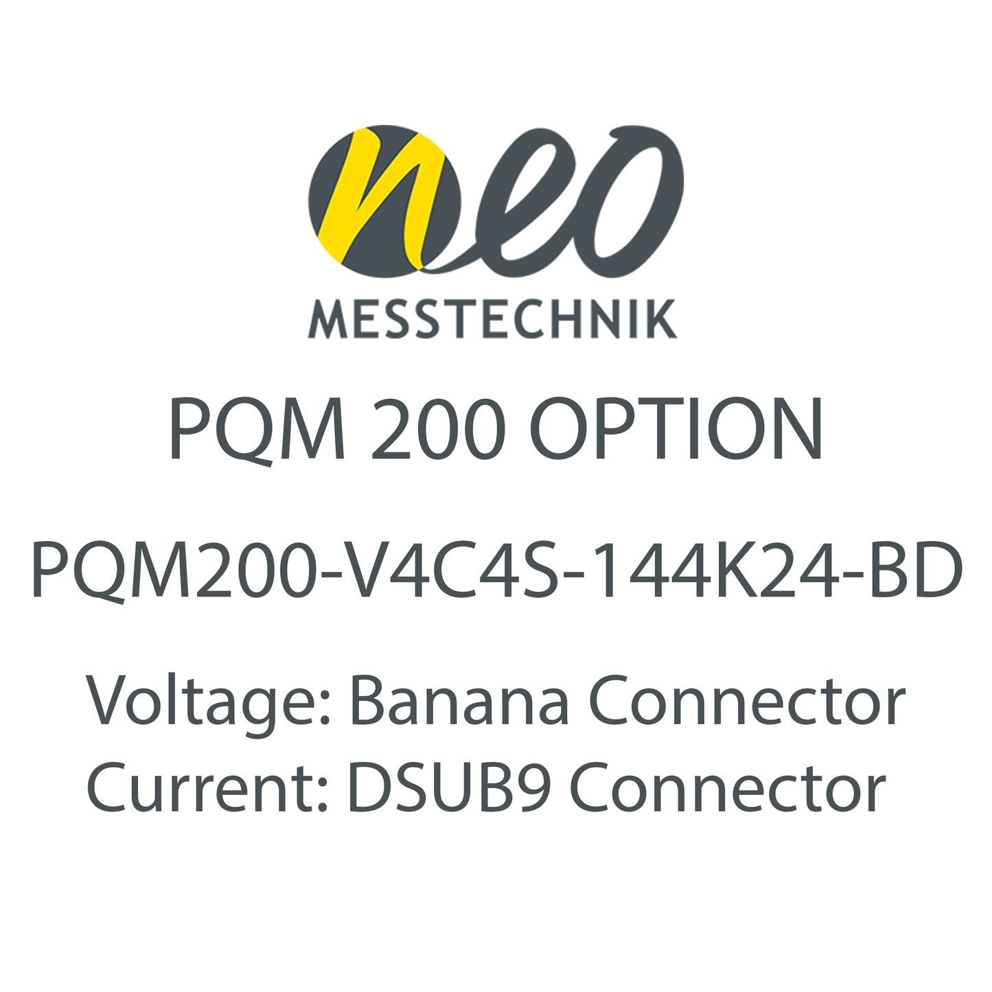 4 Voltage 4 Current Input Card for PQM-200 - NEO Messtechnik