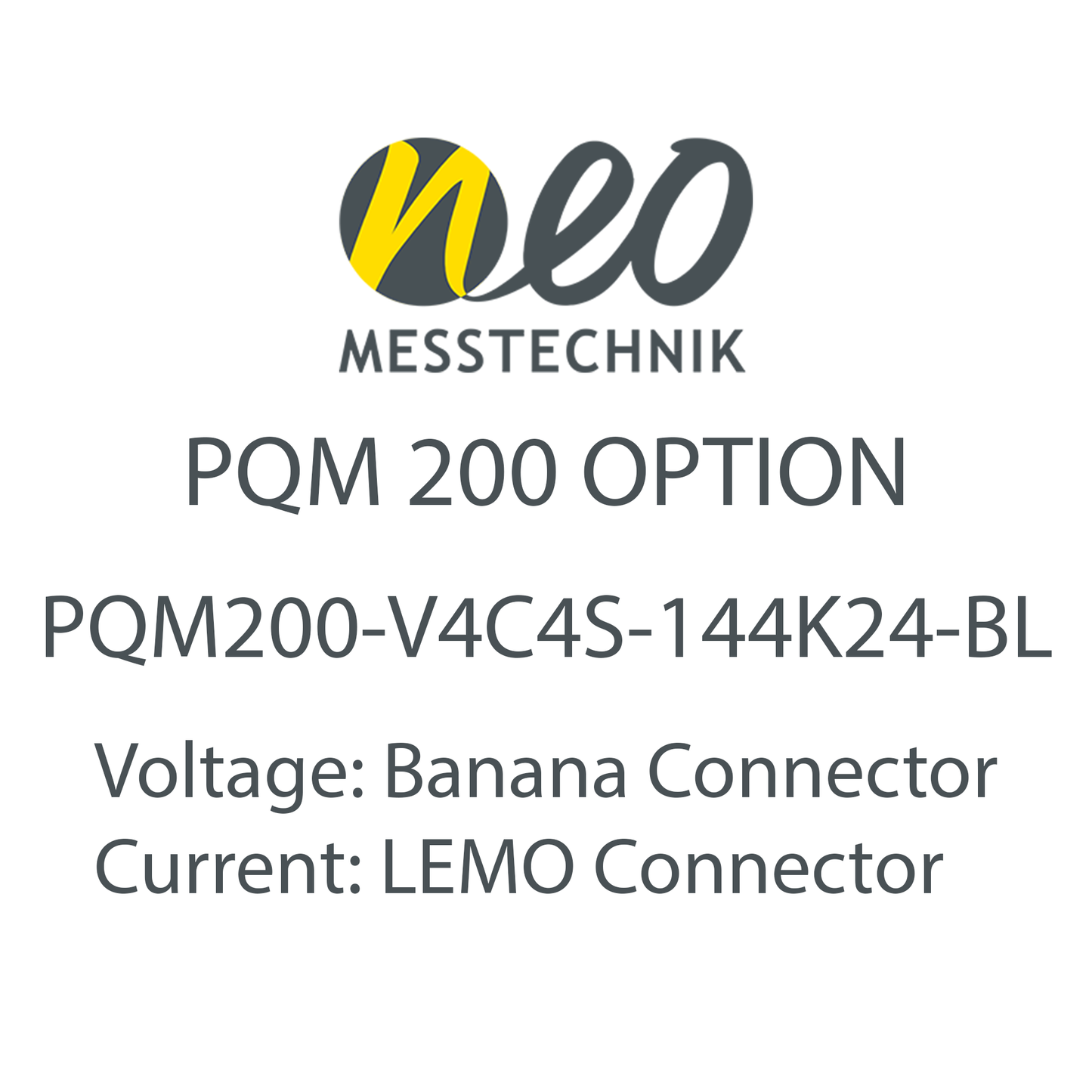 4 Voltage 4 Current Input Card for PQM-200 - NEO Messtechnik