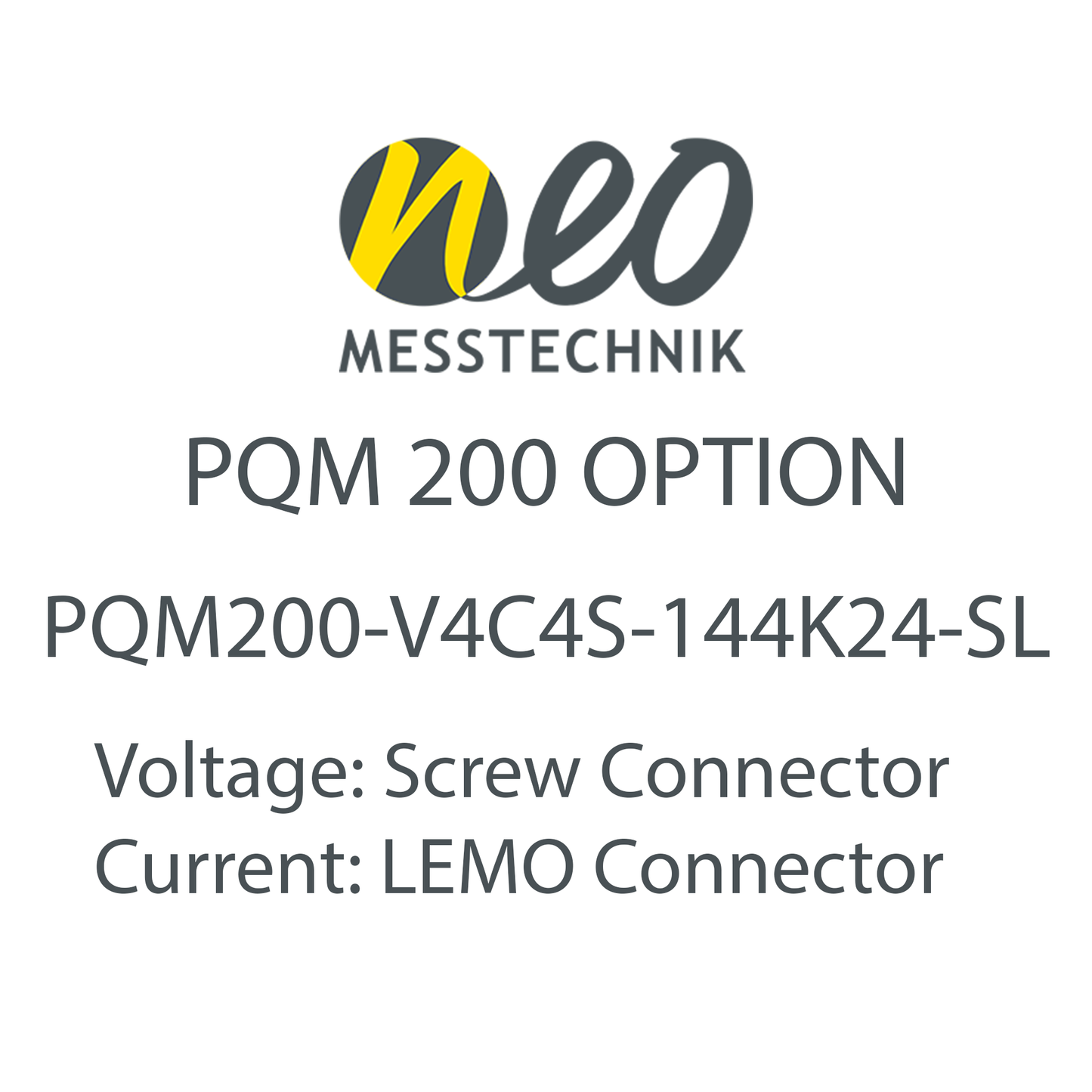 4 Voltage 4 Current Input Card for PQM-200 - NEO Messtechnik