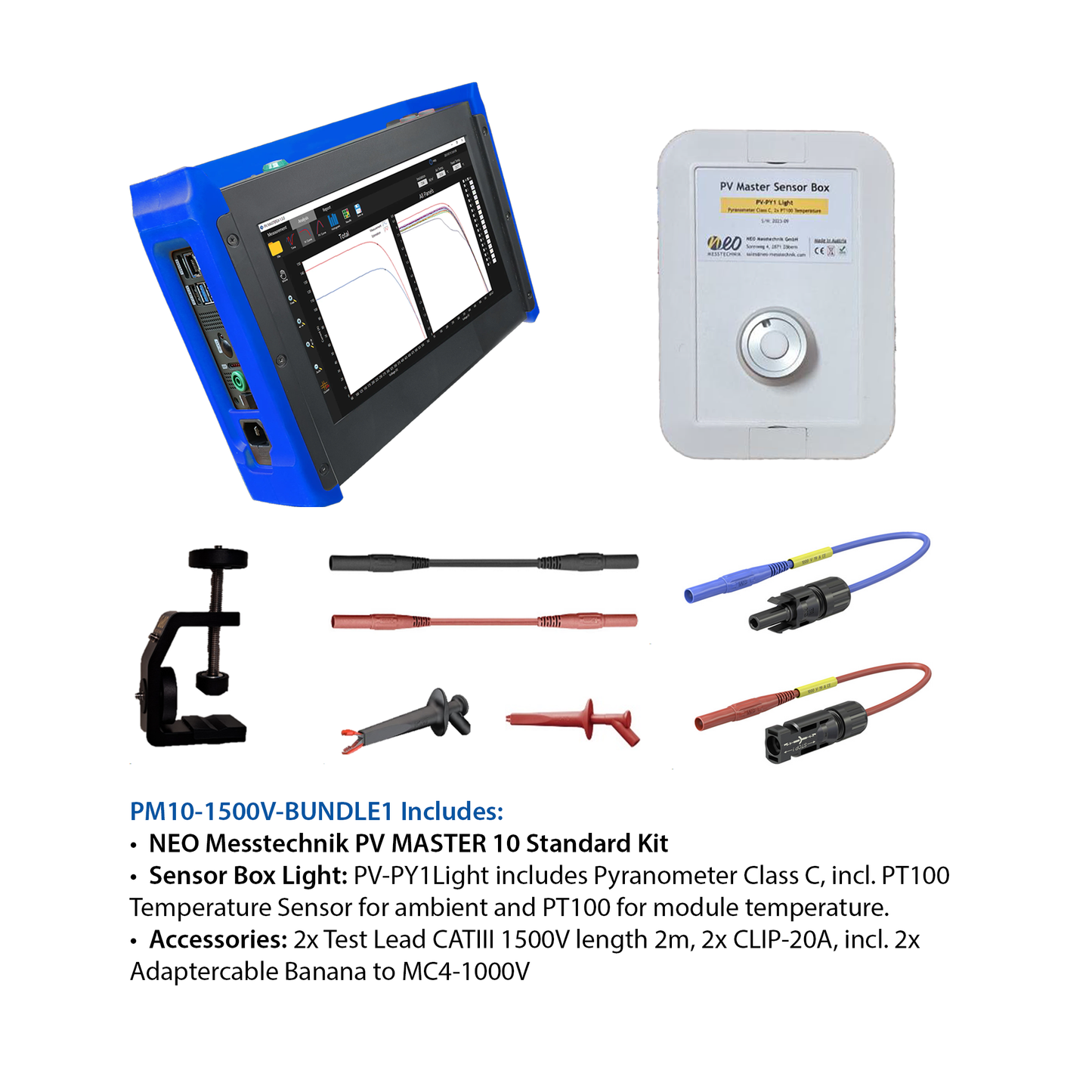 NEO Messtechnik PV MASTER 10 - Multi-Channel IV-Curve Tracer KIT