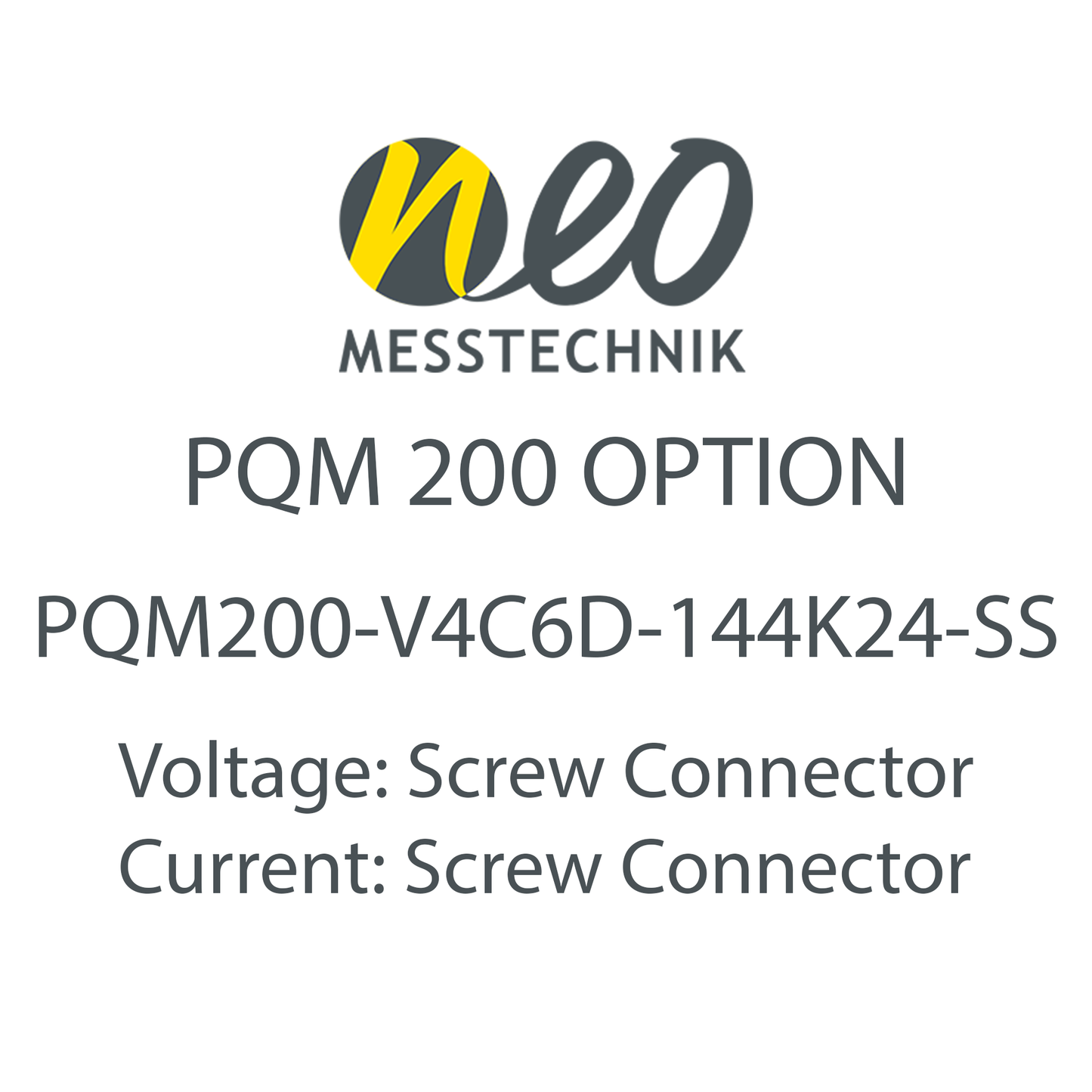 4 Voltage 6 Current Input Card for PQM-200 - NEO Messtechnik