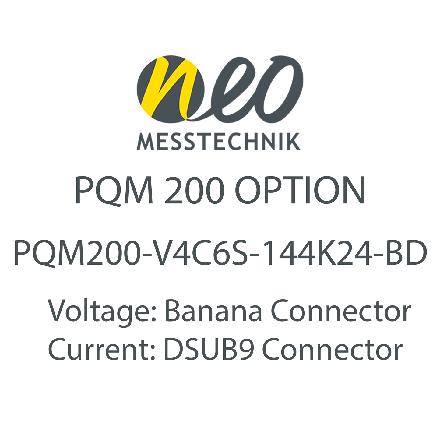 4 Voltage 6 Current Input Card for PQM-200 - NEO Messtechnik