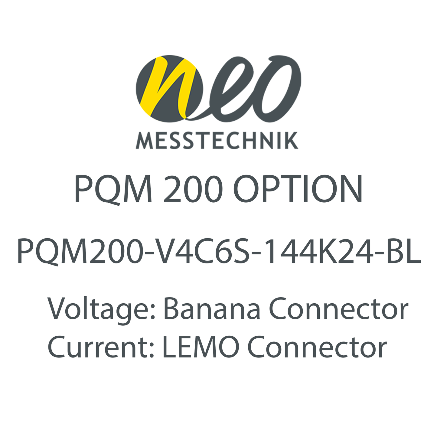 4 Voltage 6 Current Input Card for PQM-200 - NEO Messtechnik